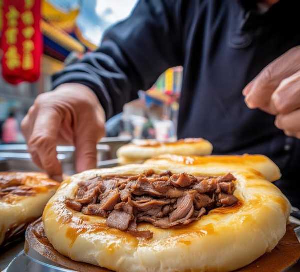 肉夹馍传奇，揭秘陕西美食传承之谜
